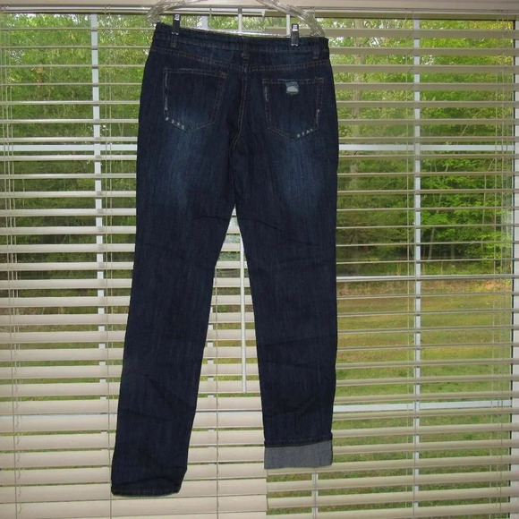 SPOON JEANS Distressed Dark Wash Jeans Size 11 - Picture 4 of 6